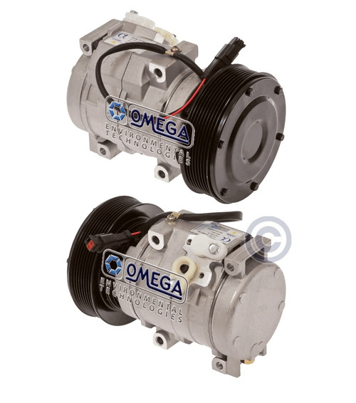 Denso Compressor Model 10S17C 24V with 140mm Clutch and Pad Fitting - 20-14606-AM by Omega