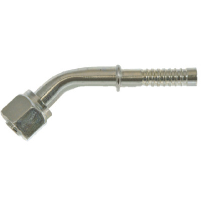 Omega Fitting 45 Deg. No. 10 Female O-Ring x No. 12 Air-O-Crimp without Clamp - 35-AN1317