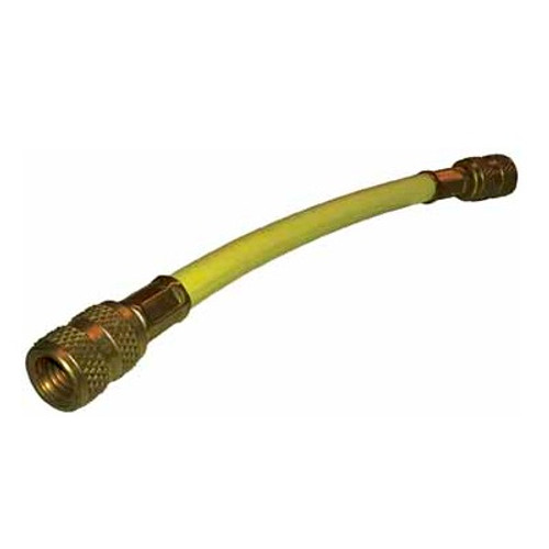 Santech R134A 6 in. Replacement Flex Hose 1/2 in. Acme FFL x 1/2 in. Acme FFL - Yellow - MT1539 by Omega