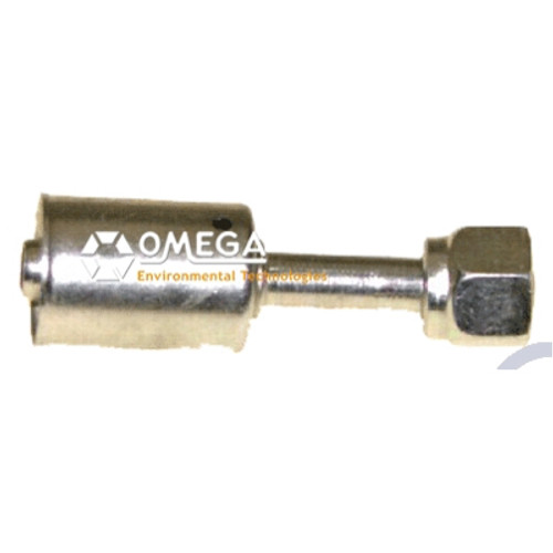 Omega Straight Fitting No. 6 Female O-Ring x No. 8 Beadlock - 35-S1305