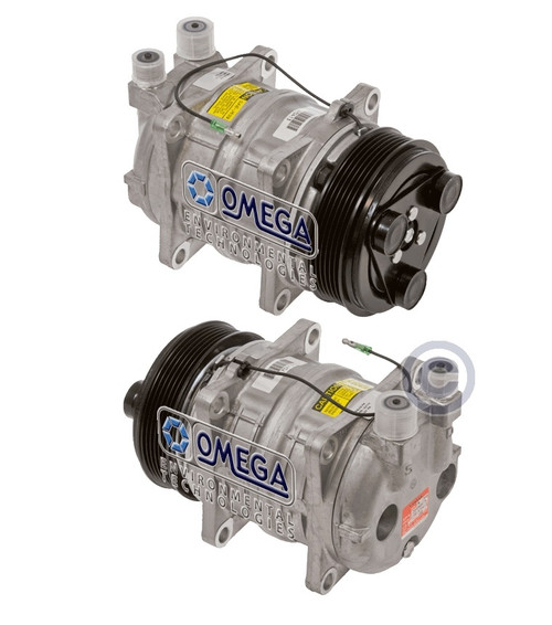 Seltec Compressor Model TM-13HA 12V with 123mm Clutch and Vertical O-Ring Fitting - 20-10245 by Omega