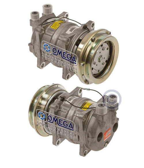 Seltec Compressor Model TM-13HA 12V with 125mm Clutch and Vertical O-Ring Fitting - 20-42118 by Omega