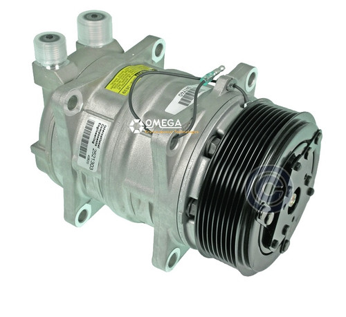 Seltec Compressor Model TM-13HA 12V with 123mm Clutch and Vertical O-Ring Fitting - 20-10288 by Omega