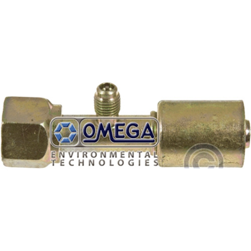 Omega Straight Fitting No. 6 Female O-Ring x No. 6 Beadlock with R12 Port - 35-S1301-1
