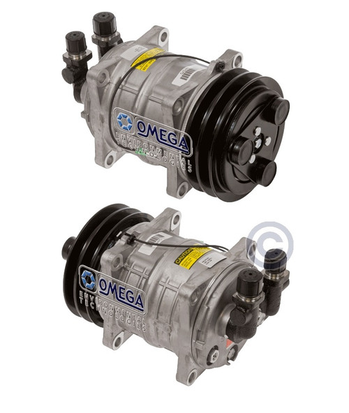 Seltec Compressor Model TM-13HS 12V with 135mm Clutch and Vertical O-Ring Fitting - 20-10242 by Omega