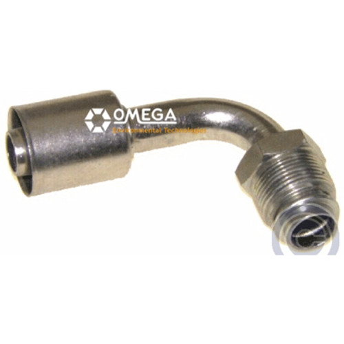 Omega 90 Deg. Fitting No. 12 Male O-Ring x No. 12 Beadlock - 35-S1424