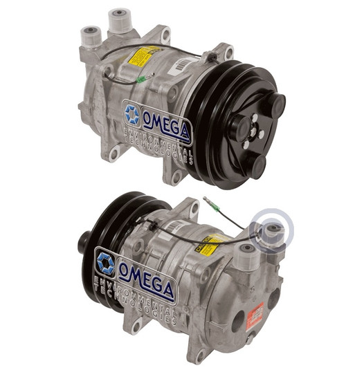 Seltec Compressor Model TM-13HA 12V with 135mm Clutch and Vertical O-Ring Fitting - 20-10244 by Omega