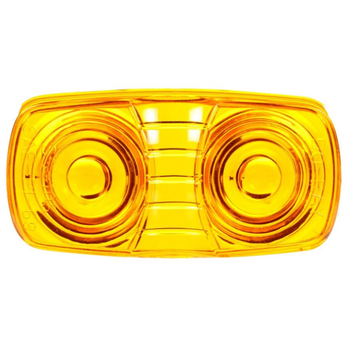 Signal-Stat Yellow Oval Acrylic Replacement Lens for Marker Clearance Lights with Snap-Fit - 9007A by Truck-Lite