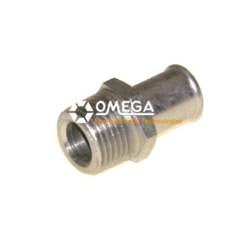 Omega Steel Heater Fitting 1/2 MP x 5/8 Hose - 35-H1902