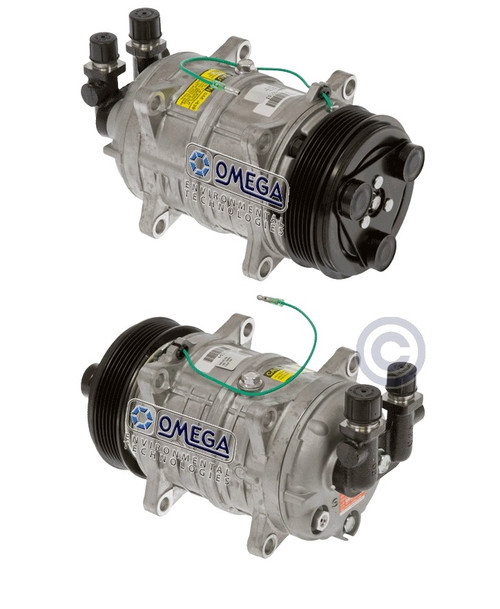 Seltec Compressor Model TM-16HS 24V with 123mm Clutch and Vertical O-Ring Fitting - 20-46032 by Omega