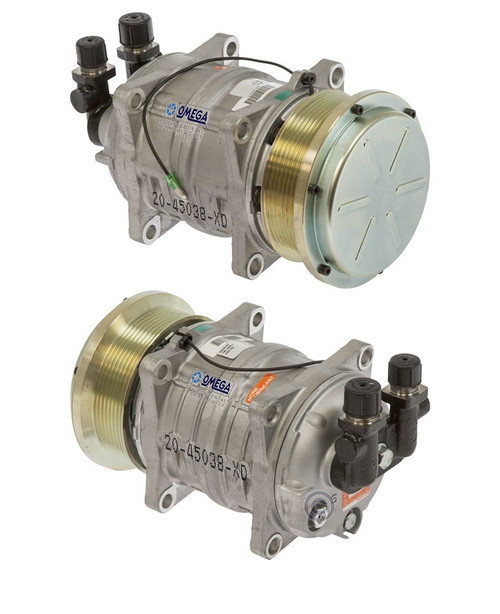 Seltec Compressor Model TM-15XS 12V with 123mm Clutch and Vertical O-Ring Fitting - 20-45038-XD by Omega