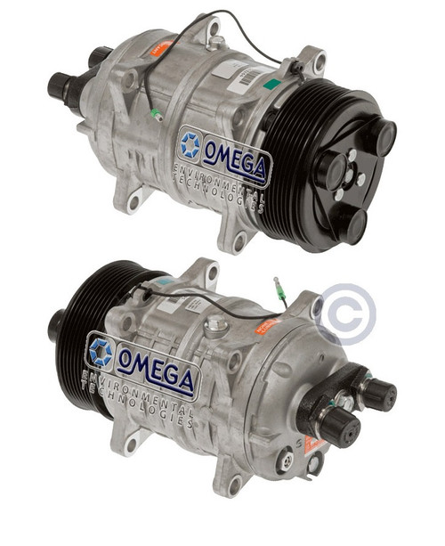 Seltec Compressor Model TM-16XS 24V with 119mm Clutch and Horizontal O-Ring Fitting - 20-46122-XD by Omega