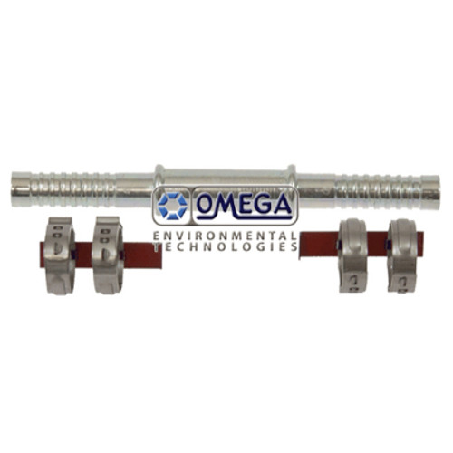 Omega Steel Straight Splicer No. 16 Air-O-Crimp with Clamps - 35-AN61066C