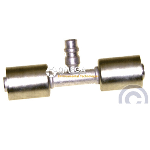Omega Aluminum Straight Splicer Beadlock No. 10 with R134A Port - 35-B6103-3