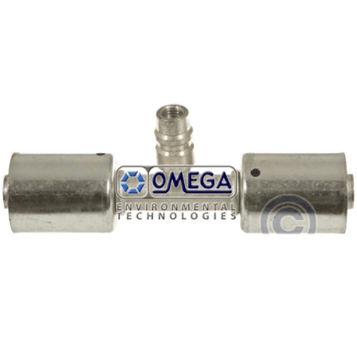Omega Aluminum Straight Splicer Beadlock No. 6 with R134A Port - 35-B6101-3