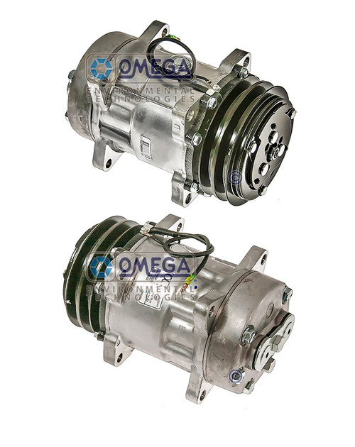 Sanden Compressor Model FLX7 24V with 125mm Clutch Diameter and Pad Fitting - 20-14862-AM by Omega