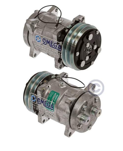 Sanden Compressor Model SD5H14 12V with 132mm Clutch Diameter and HTO Fitting - 20-10180 by Omega