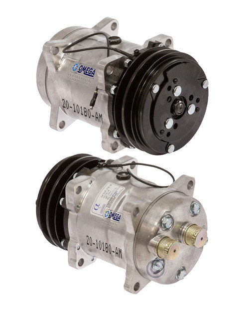 Sanden Compressor Model SD5H14 12V with 132mm Clutch Diameter and HTO Fitting - 20-10180-AM by Omega