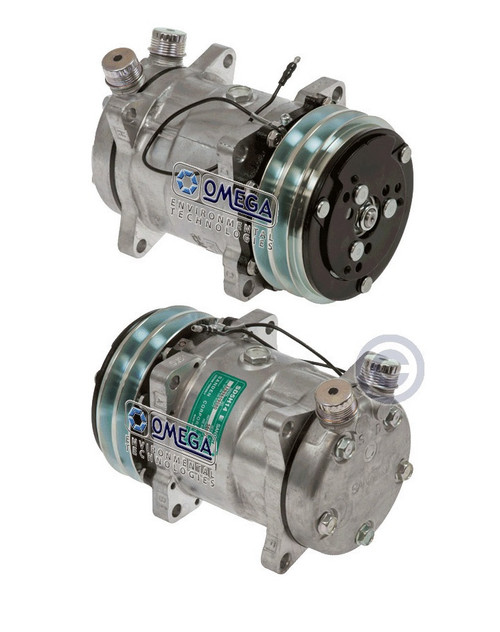 Sanden Compressor Model SD5H14 12V with 132mm Clutch Diameter and VTO Fitting - 20-04525 by Omega