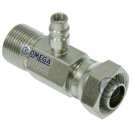 Omega Straight Universal Inline Aluminum Fitting 7/8-14 in. - 35-16304