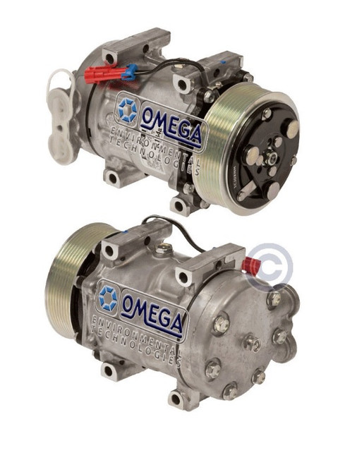 Sanden Compressor Model SD7H15 12V with 119mm Clutch Diameter and Pad Fitting - 20-04465 by Omega