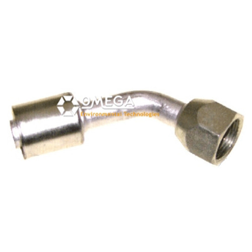 Omega 45 Deg. Aluminum Beadlock Fitting No. 12 Female Flare - 35-B1114