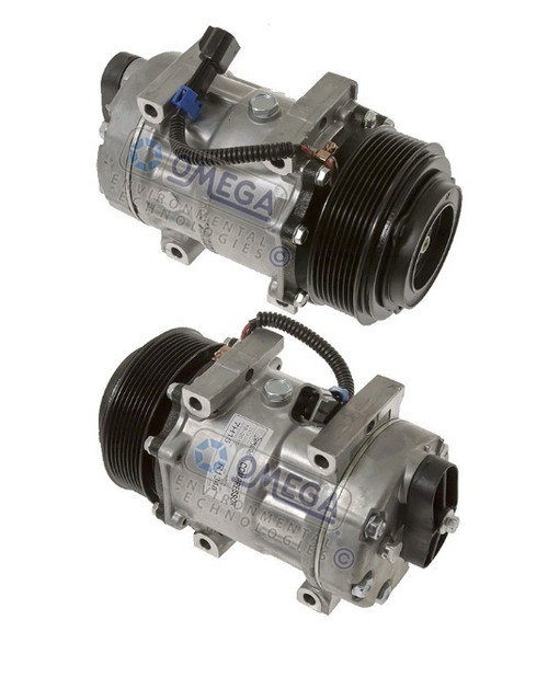 Sanden Compressor Model SD7H15 12V with 119mm Clutch Diameter and Pad Fitting - 20-04075-AM by Omega