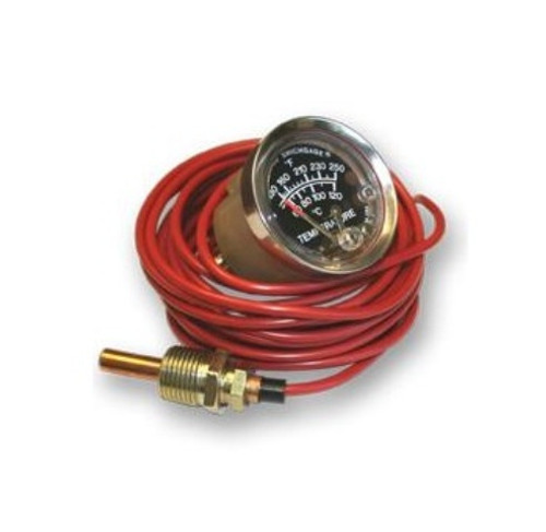 Murphy 130-250F Temperature Swichgage 2 in. with 20 Ft Capillary and Polycarbonate Case - A20T-250-20-1/2