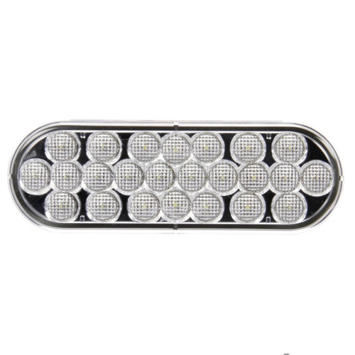 Signal-Stat 24 Diode Clear Oval LED Back-Up Light 12V by Truck-Lite - 6060C