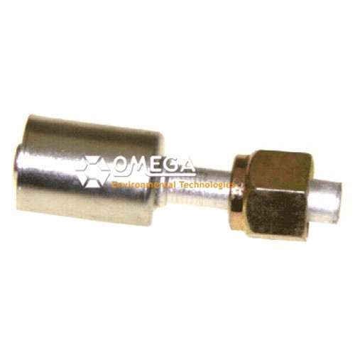 Omega Straight Aluminum Beadlock Fitting No. 8 Female O-Ring - 35-B1302