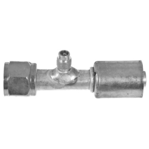 Omega Straight Aluminum Beadlock Fitting No. 10 Female O-Ring with R12 Port - 35-B1303-1 Omega Straight Aluminum Beadlock Fitting No. 10 Female O-Ring with R12 Port - 35-B1303-1