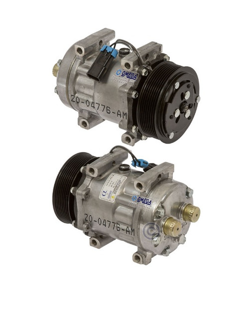 Sanden Compressor Model SD7H15 12V with 119mm Clutch Diameter and Pad Fitting - 20-04776-AM by Omega