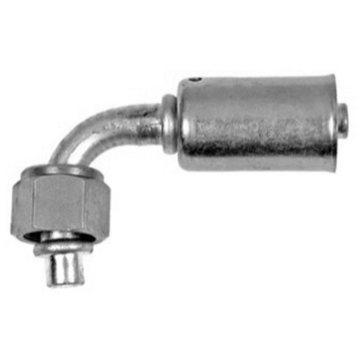 Omega 90 Deg. Aluminum Beadlock Fitting No. 8 Female O-Ring x No. 6 Beadlock - 35-B1328