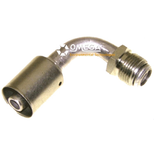 Omega 90 Deg. Aluminum Beadlock Fitting No. 10 Male Flare - 35-B1223
