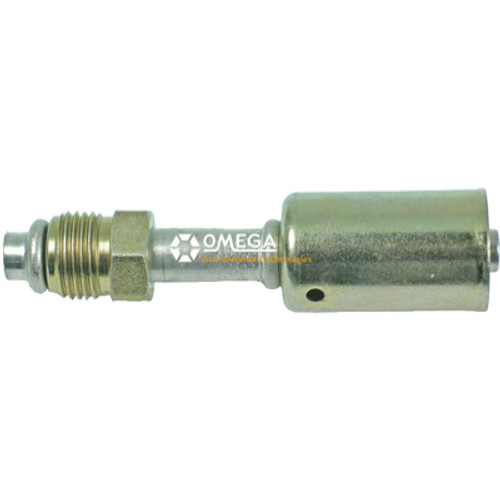 Omega Straight Aluminum Beadlock Fitting No. 10 Male O-Ring - 35-B1403