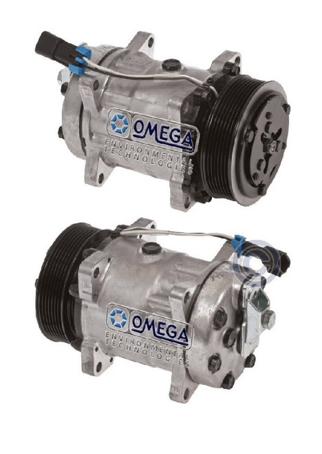 Sanden Compressor Model SD7H15 12V with 119mm Clutch Diameter and Pad Fitting - 20-04618-AM by Omega