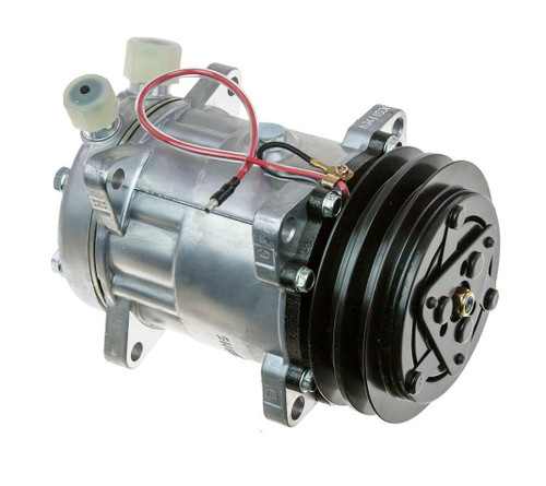 Sanden 20-18024-AM Compressor Model SD7H15 12V with 132mm Clutch Diameter and Vertical O-Ring Fitting - by Omega