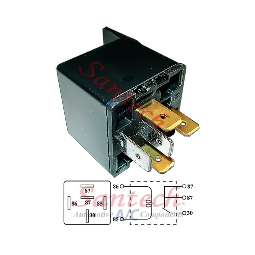 Omega Dual Output Relay with Bracket 40A 5-Terminals 12V - MT0223