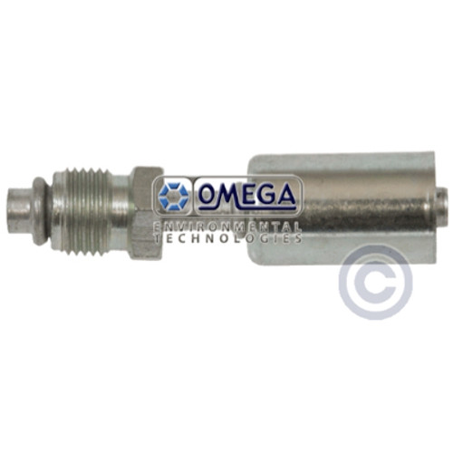 Omega Straight Aluminum Beadlock Fitting No. 6 Male O-Ring - 35-B1952