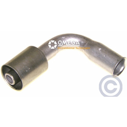 Omega 90 Deg. Aluminum Springlock Fitting No. 10 Beadlock - 35-B4123