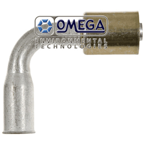 Omega 90 Deg. Aluminum Springlock Fitting No. 12 Beadlock - 35-B4124