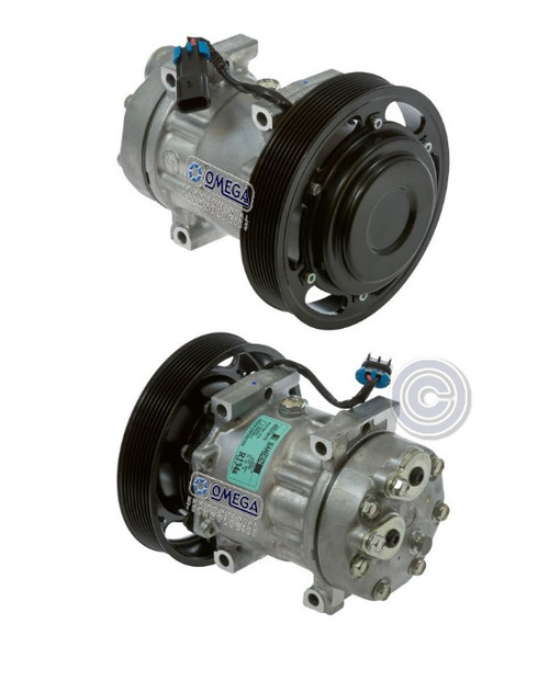 Sanden Compressor Model SD7H15SHD 12V with 176mm Clutch Diameter and Pad Fitting - 20-04326 by Omega