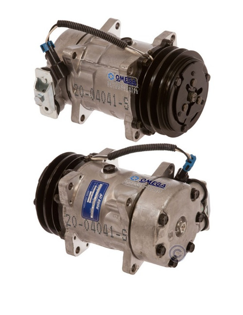 Sanden Compressor Model SD7H15SSB 12V with 125mm Clutch Diameter and Pad Fitting - 20-04041-S by Omega