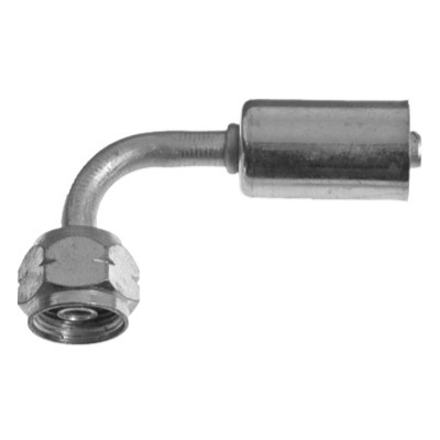 Omega 90 Deg. Aluminum Metric Fitting M22 x No. 10 Beadlock - 35-B9326