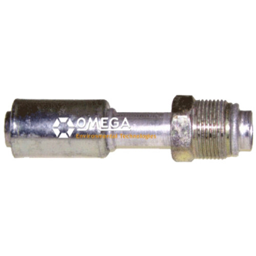 Omega Straight Aluminum Fitting No. 10 Male Insert O-Ring x No. 10 Reduced Barrier - 35-R1803