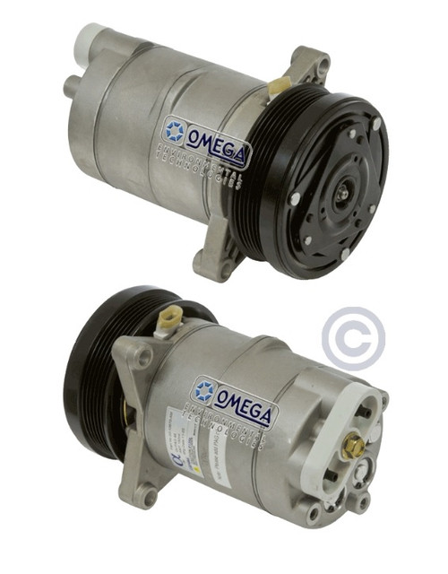 GM Compressor Model HD6 12V with 127mm Clutch Diameter and Pad Fitting - 20-10670-AM by Omega