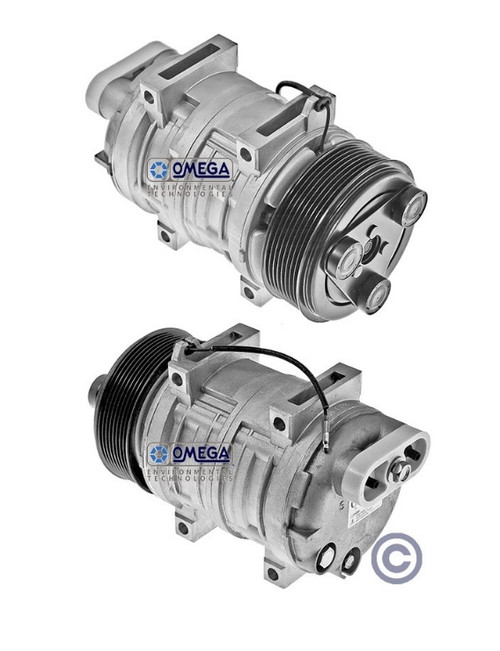 Omega Compressor Model HP160 12V with 120mm Clutch Diameter and RH Pad Fitting - 20-46282-HP