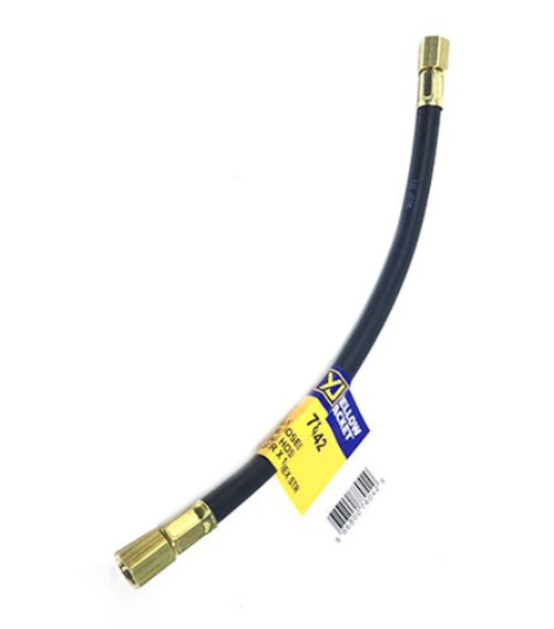 Yellow Jacket 12 in. Fuel Oil Assembly Hose 1/4 in. Female Flare x 1/4 in. Female Flare - 78042