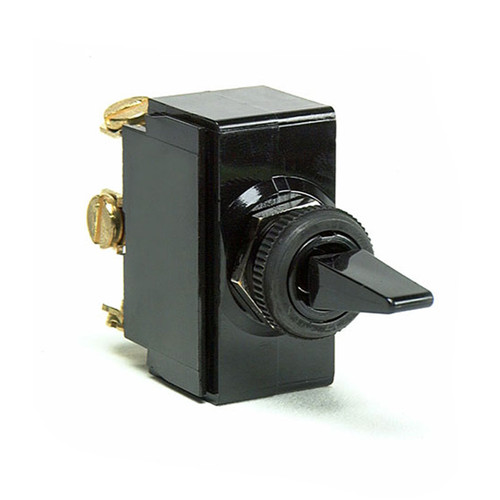 Cole Hersee On-Off-On Weather-Resistant Toggle Switch 12VDC SPDT with O-Ring Sealed Bushing - Boxed - 54103