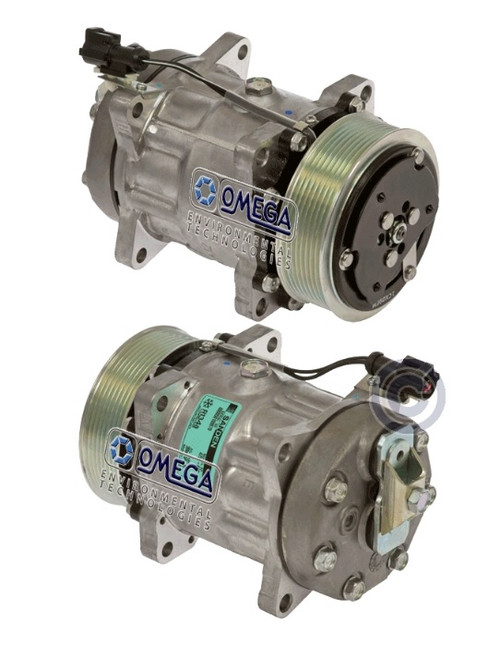 Sanden Compressor Model SD7H15 12V with 119mm Clutch Diameter and Pad Fitting - 20-04753 by Omega